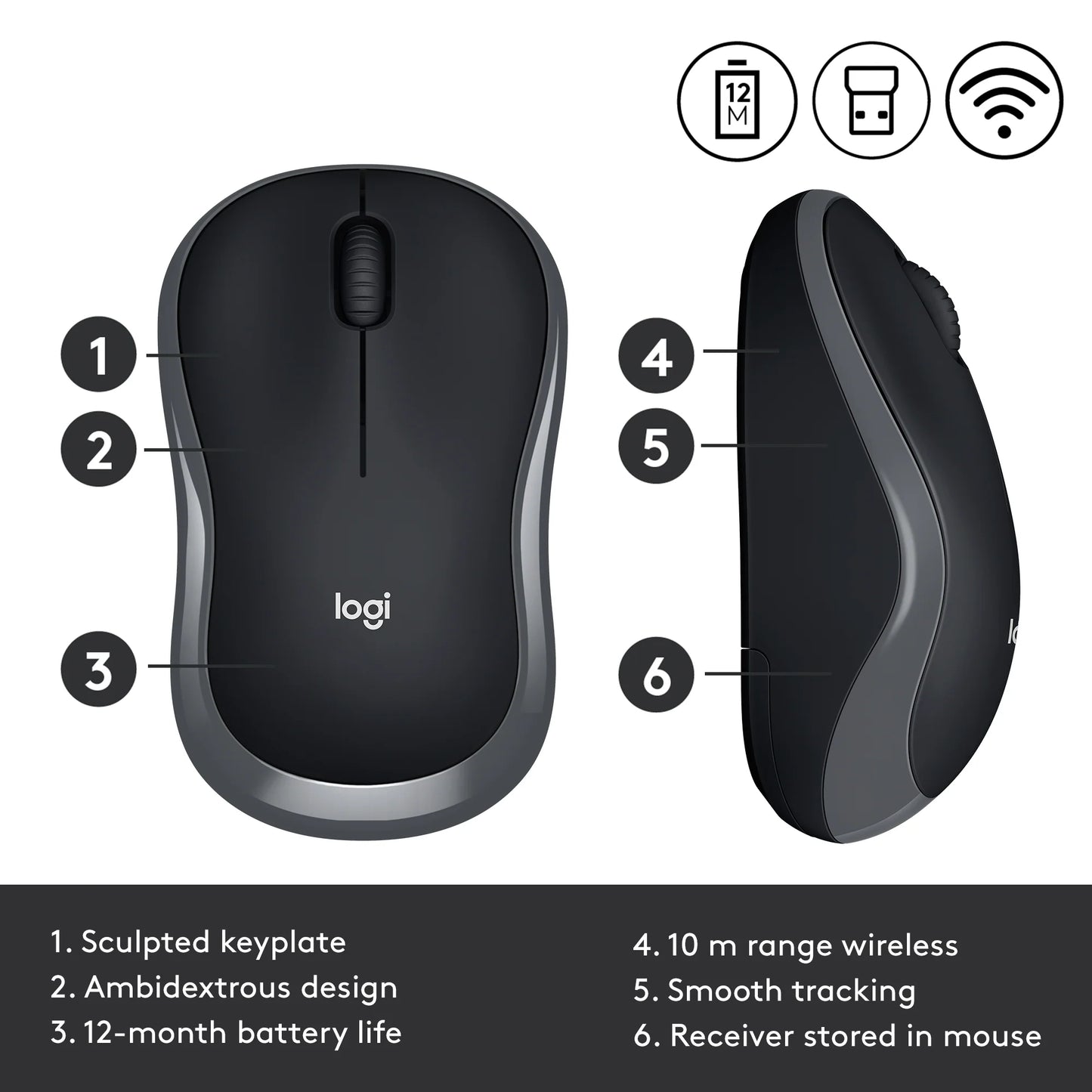 Logitech M185 Wireless Mouse